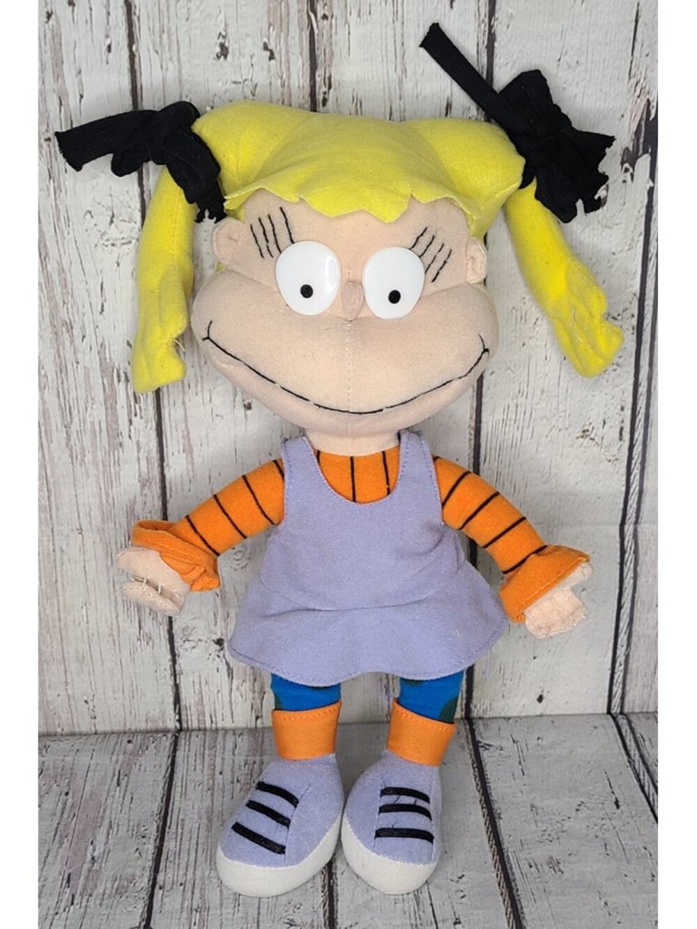 11" Vintage Nanco 2000s Rugrats Angelica Pickles Plush Doll Nickelodeon